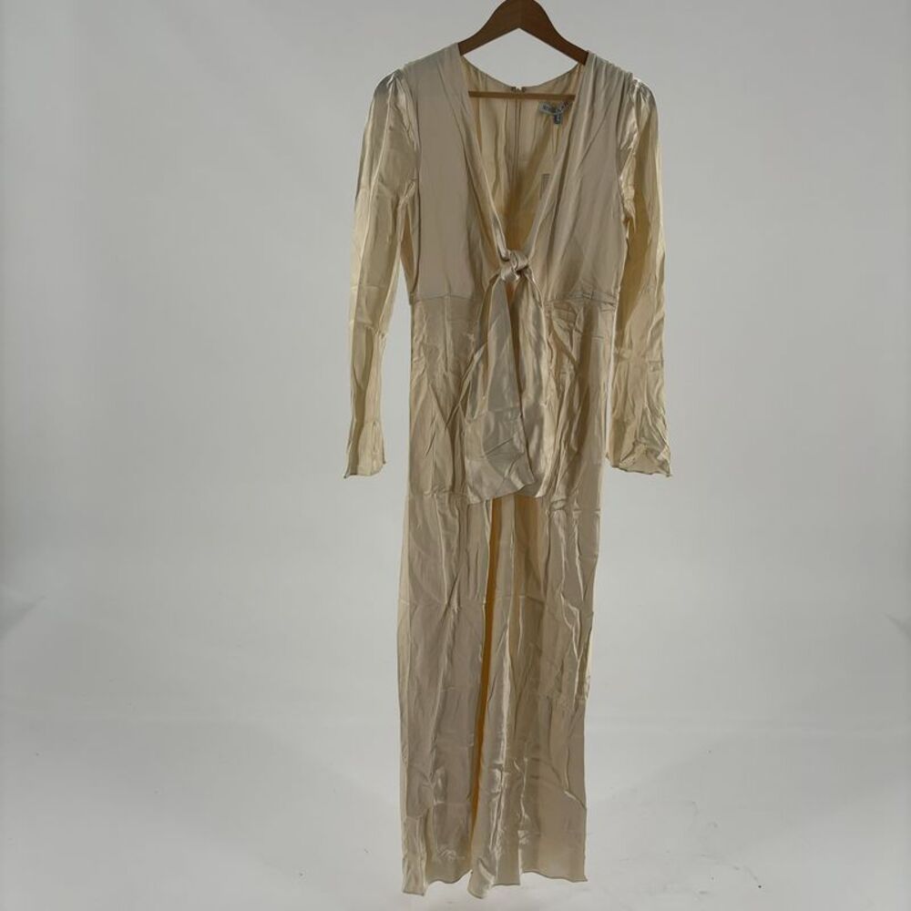 Shona Joy La Lune Plunged Tie Front Maxi Dress